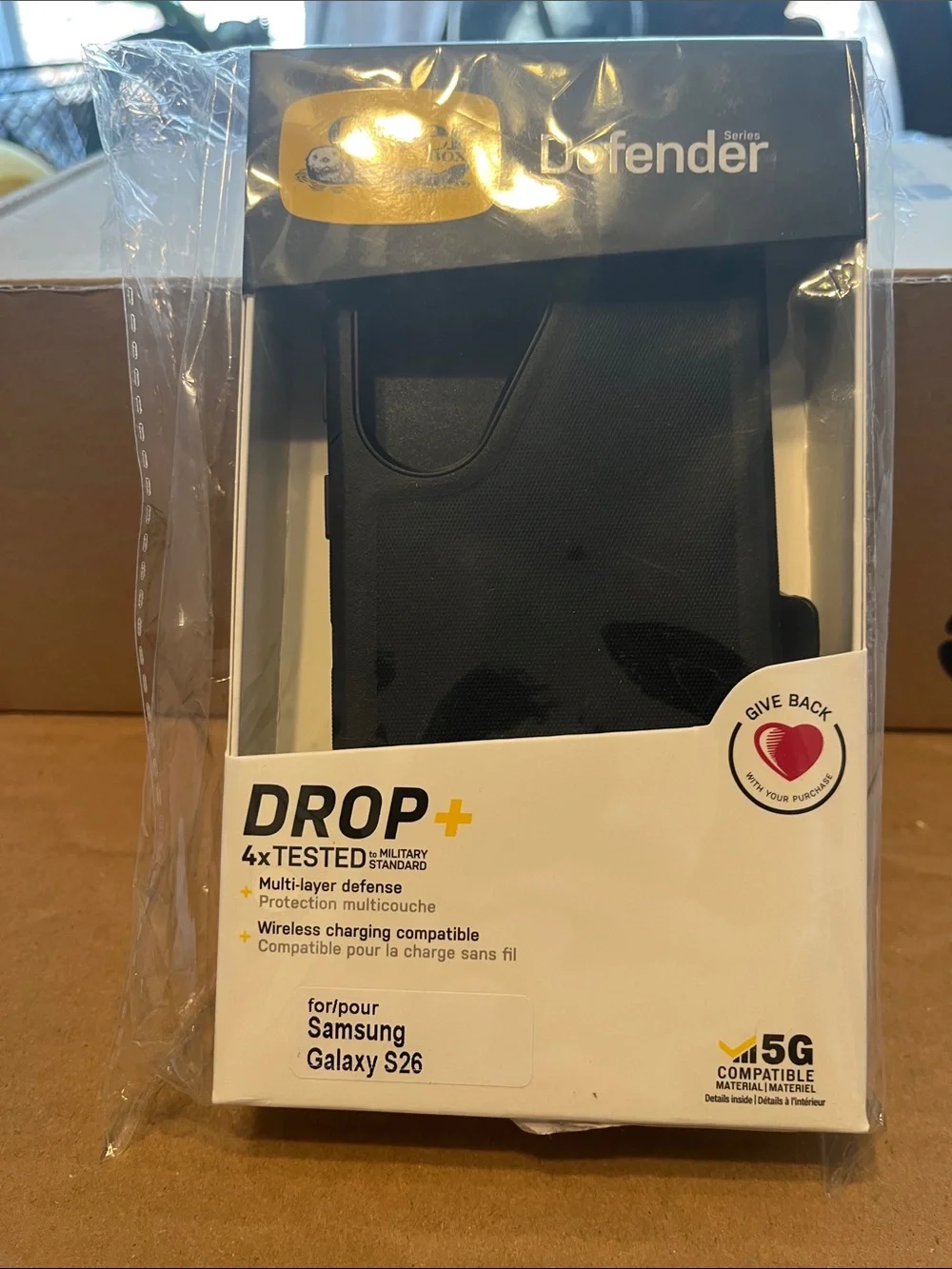 OtterBox Defender Series Drop+ Case for Samsung Galaxy S26 — Black